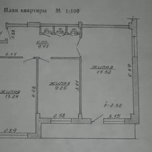 Продам 3-х комнотную квартиру в г.Витебске